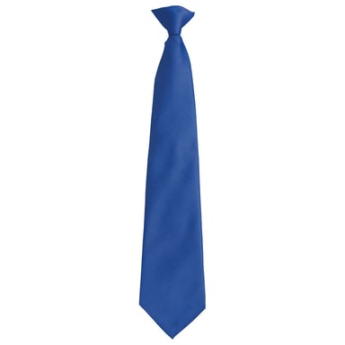 Premier Unisex Adult Colours Fashion Plain Clip-On Tie (Royal Blue)
