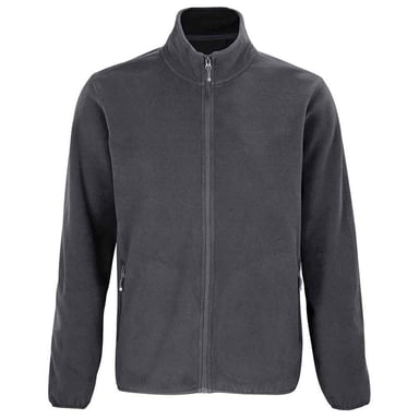 SOLS Mens Factor Recycled Fleece Jacket (Charcoal)