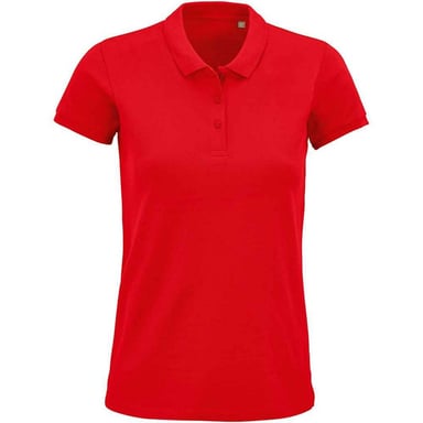 SOLS Womens/Ladies Planet Organic Polo Shirt (Red)