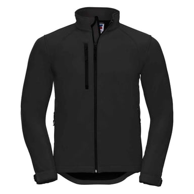 Russell Mens Plain Soft Shell Jacket (Black)