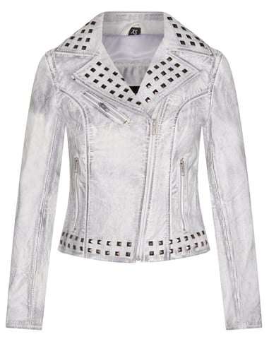 Chaqueta gótica de cuero para mujer con tachuelas - Bilbao