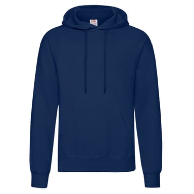 Fruit of the Loom Adults Unisex Classic Hooded Sweatshirt (Navy)