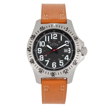 Reloj Elevon Aviator con correa de cuero y fecha