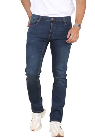 MYT Vaqueros de pierna recta para hombre Denim hiperelástico en azul oscuro