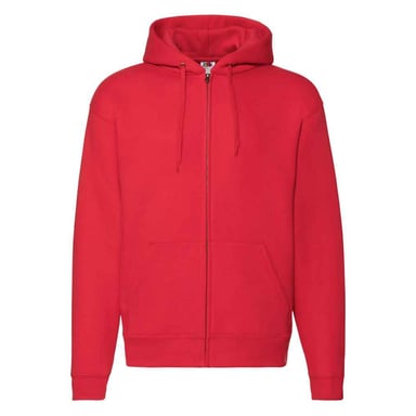 Fruit of the Loom Unisex Adult Premium Full Zip Hoodie (Red)