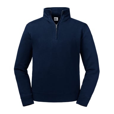 Russell Mens Authentic Quarter Zip Sweatshirt (French Navy)