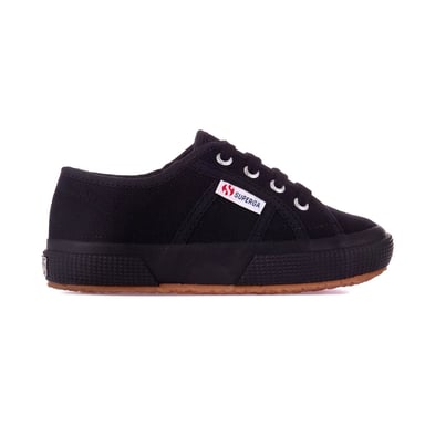 Superga Childrens/Kids 2750 Jcot Leather Trainers (Full Black)