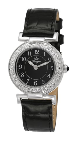 Reloj Yonger and Bresson con esfera negra y correa negra
