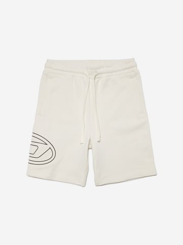 Diesel Boys Logo Shorts in Ivory