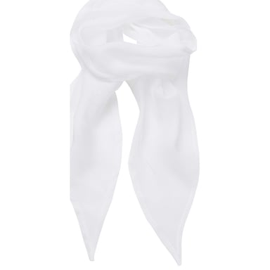 Premier Unisex Adult Colours Chiffon Scarf (White)