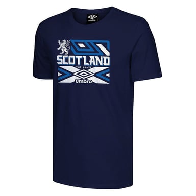 Umbro Scotland la valiente camiseta marina para hombre