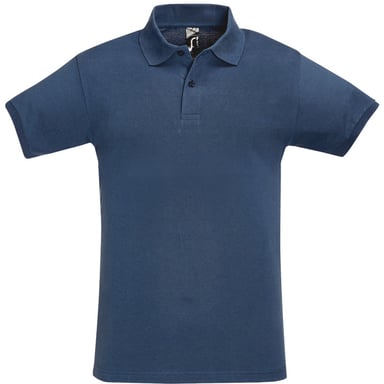 SOLS Mens Perfect Pique Short Sleeve Polo Shirt (Denim)