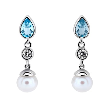 Orphelia 'Lylou' Women's 925 Sterling Silver Drop Earrings - Silver ZO-7498