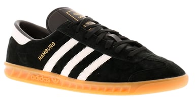 Adidas Hamburgo Lace-up Black Suede Leather Mens entrenadores S76696