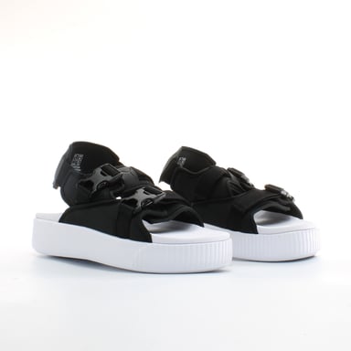 PUMA Platform YLM 19 Sandalias de correa para mujer textil negro 369424 01