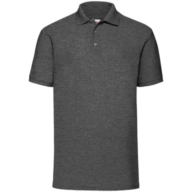 Fruit of the Loom Mens 65/35 Polo Shirt (Dark Heather Grey)