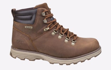 Botas de trabajo Caterpillar Sire de cuero marrón resistente al agua para hombre