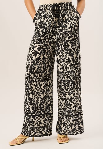 Pantalones anchos con estampado Ikat