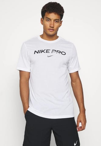 Camiseta Nike Pro Dri Fit para hombre en blanco