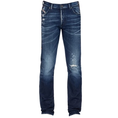 Diesel D-Sark Vaqueros desgastados en azul oscuro