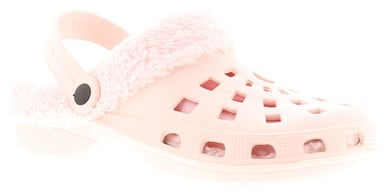 Womens Clog Sandals Flip Flops Faux Fur Lined Zena pink