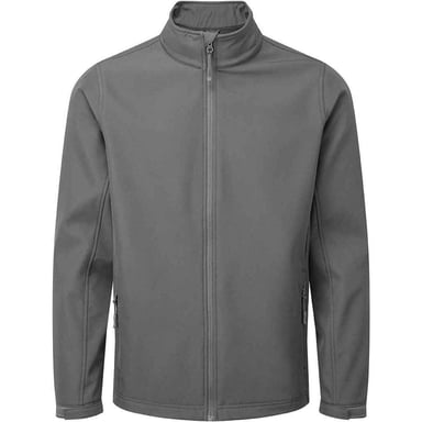Premier Mens Windchecker Recycled Soft Shell Jacket (Dark Grey)