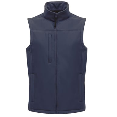 Regatta Mens Flux Softshell Bodywarmer / Sleeveless Jacket (Water Repellent & Wind Resistant) (Navy/Navy)