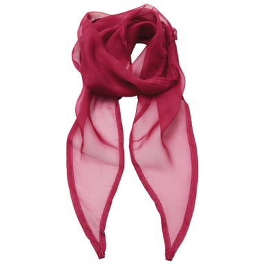 Premier Unisex Adult Colours Chiffon Scarf (Hot Pink)