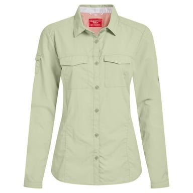 Craghoppers Womens/Ladies Adventure III Nosilife Long-Sleeved Shirt (Bud Green)