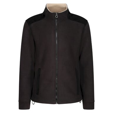 Regatta Mens Faversham Full Zip Fleece Jacket (Black)