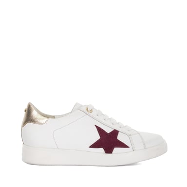 Dune Ladies Edriss - Star Motif Lace Up Trainers