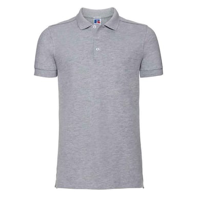 Russell Mens Stretch Polo Shirt (Light Oxford)