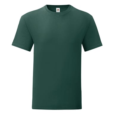 Fruit Of The Loom Mens Iconic T-Shirt (Pack of 5) (Forest Green)