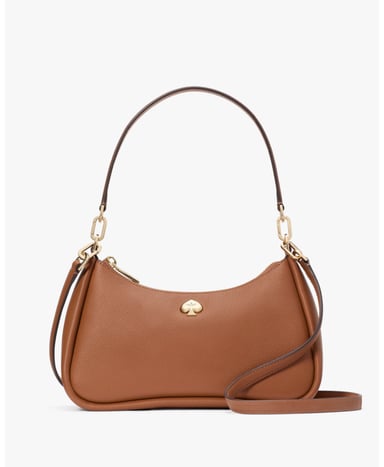 Kayla Pebbled Leather Small Convertible Shoulder Bag