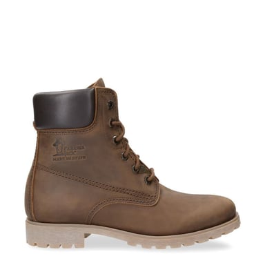 Panama Jack 03 Botas de mujer marrón de cuero impermeable con cordones para senderismo hasta el tobillo Chukka