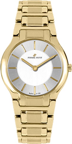 Pierre Petit: Reloj plateado Serie Laval para mujer