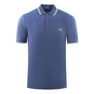 Fred Perry Polo azul marino con ribete doble M3600 P26