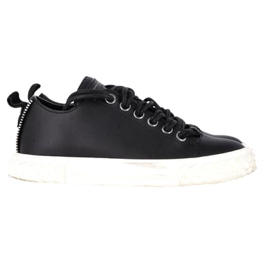 Giuseppe Zanotti Blabber Low-Top Sneakers in Black Leather