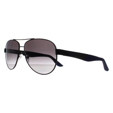 Salvatore Ferragamo Aviator Hombre Negro Mate Gris Gradiente SF275S