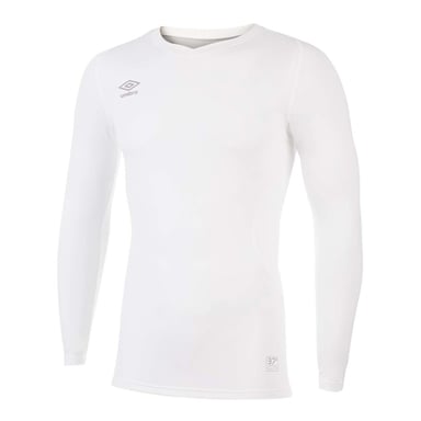 Umbro Mens Elite V Neck Base Layer Top (White)