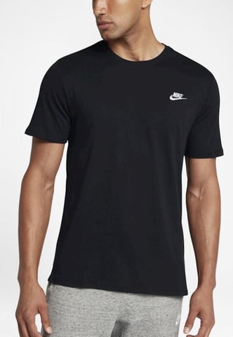 Camiseta Nike Sportswear Club para hombre en negro