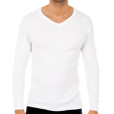 Camiseta Thermal manga larga cuello pico 0209 hombre
