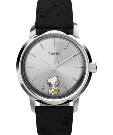 Timex X Peanuts Marlin Saxophonist Men's Black Watch TW2W68800