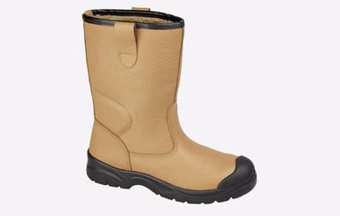 Grafters Raven Leather Safety Boots Mens