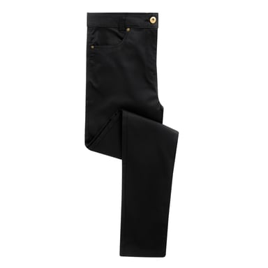 Premier Womens/Ladies Performance Chinos (Black)