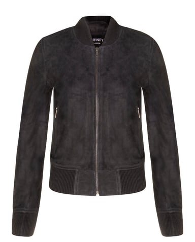 Cazadora bomber clásica de ante MA-1 para mujer - Newbury