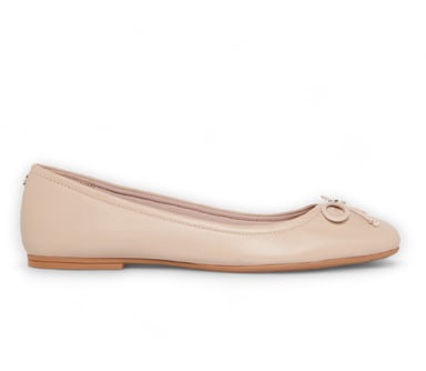 Zapatos planos tipo mocasín de cuero en rosa rubor Windsor Smith - Babydoll