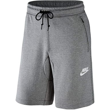 Pantalones cortos de polar Nike para hombre gris con bolsillos con cremallera