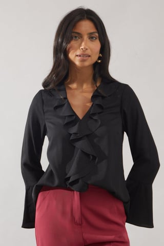 Ruffle Detail Blouse