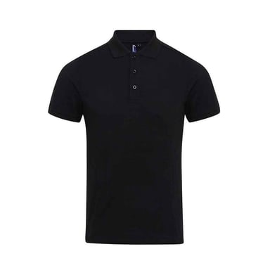 Premier Mens Coolchecker Plus Piqu Polo Shirt (Black)